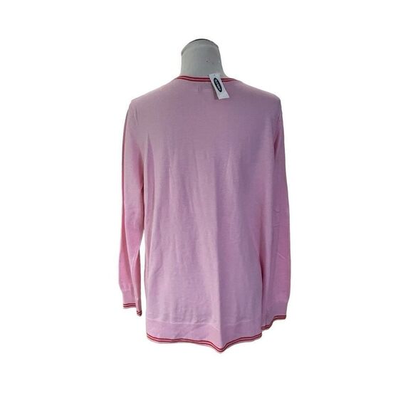 Old Navy NWT Pink And Red LOVE Crew Neck Knit Pullover Sweater sz XXL - Picture 3 of 8